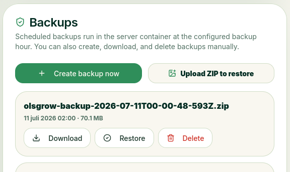 Backups