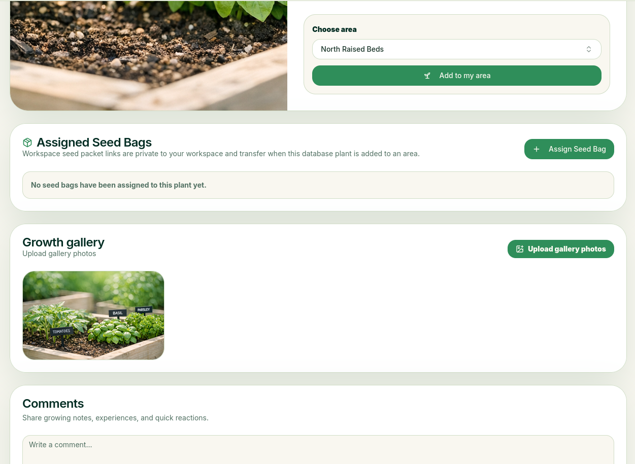 Database Plant Details
