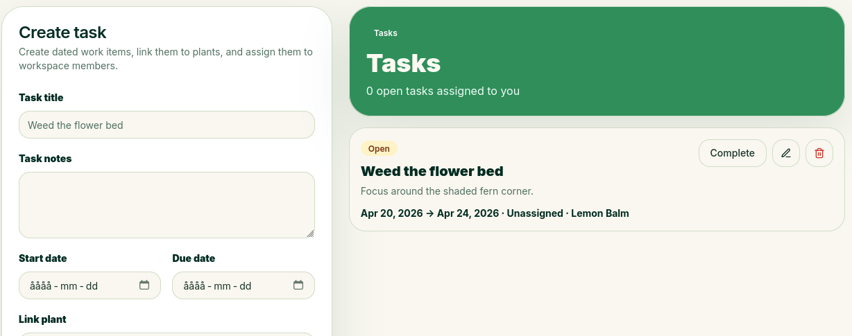 Tasks