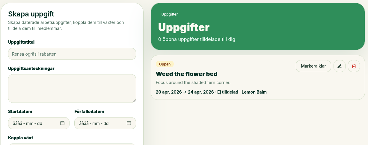 Uppgifter